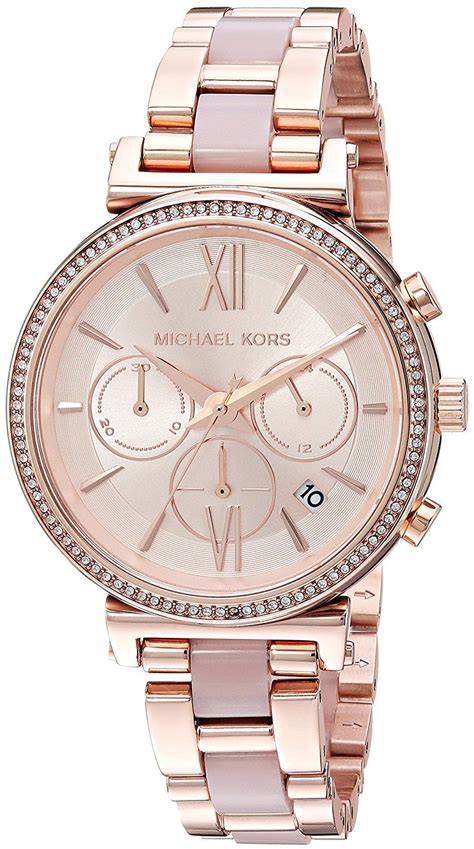 michael kors sofie watch mk6560|Amazon.com: Michael Kors Women's Sofie Chronograph Rose .